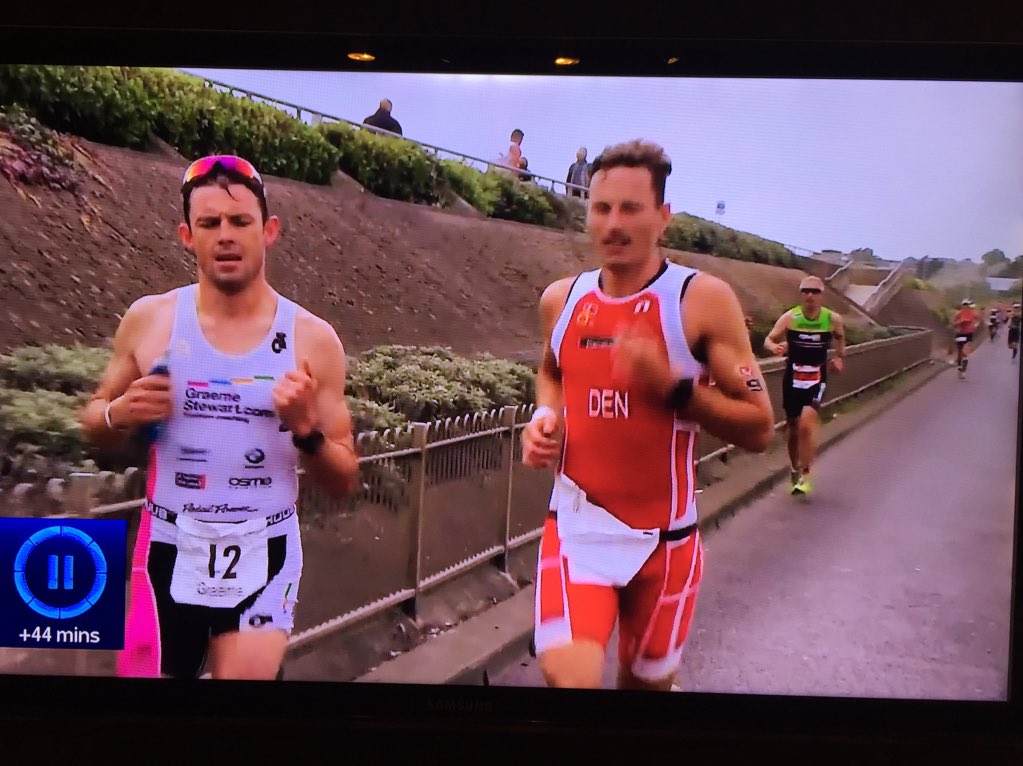 Watching the <a href="/triweymouth/">Tri Weymouth</a> on <a href="/SkySports/">Sky Sports</a> and seen @ianwilson1485 in his <a href="/RGActive/">rg:active ltd.</a> #TriKit flying the #TeamGreen flag!