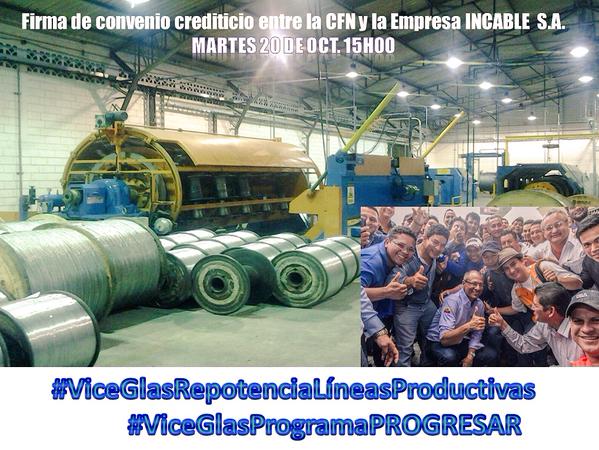 LaVenezolanaREV's tweet photo. .@JorgeGlas " @CFN_ECUADOR ha financiado más de $4 mil 500 millones en proyectos de desarrollo" #ProgramaProgresar https://t.co/gw57axanTc