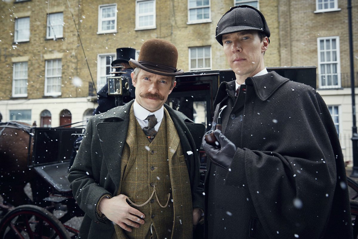 whatsontvuk's tweet photo. New Year's Day is the air date for the Sherlock special, fans. https://t.co/aad0rfNc2M https://t.co/ndQfOsD2Ag