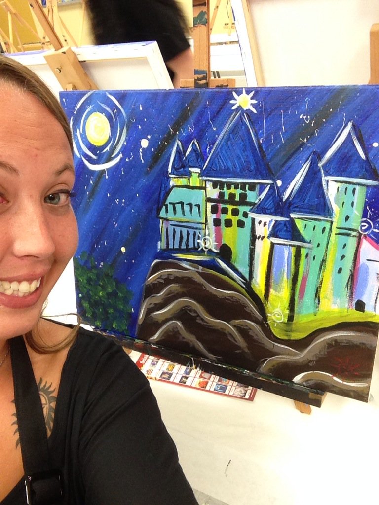 SunshineMays's tweet photo. @jk_rowling I'm pretty proud of my Hogwarts painting :) #HarryPotter https://t.co/wNt1Ji0Q3F