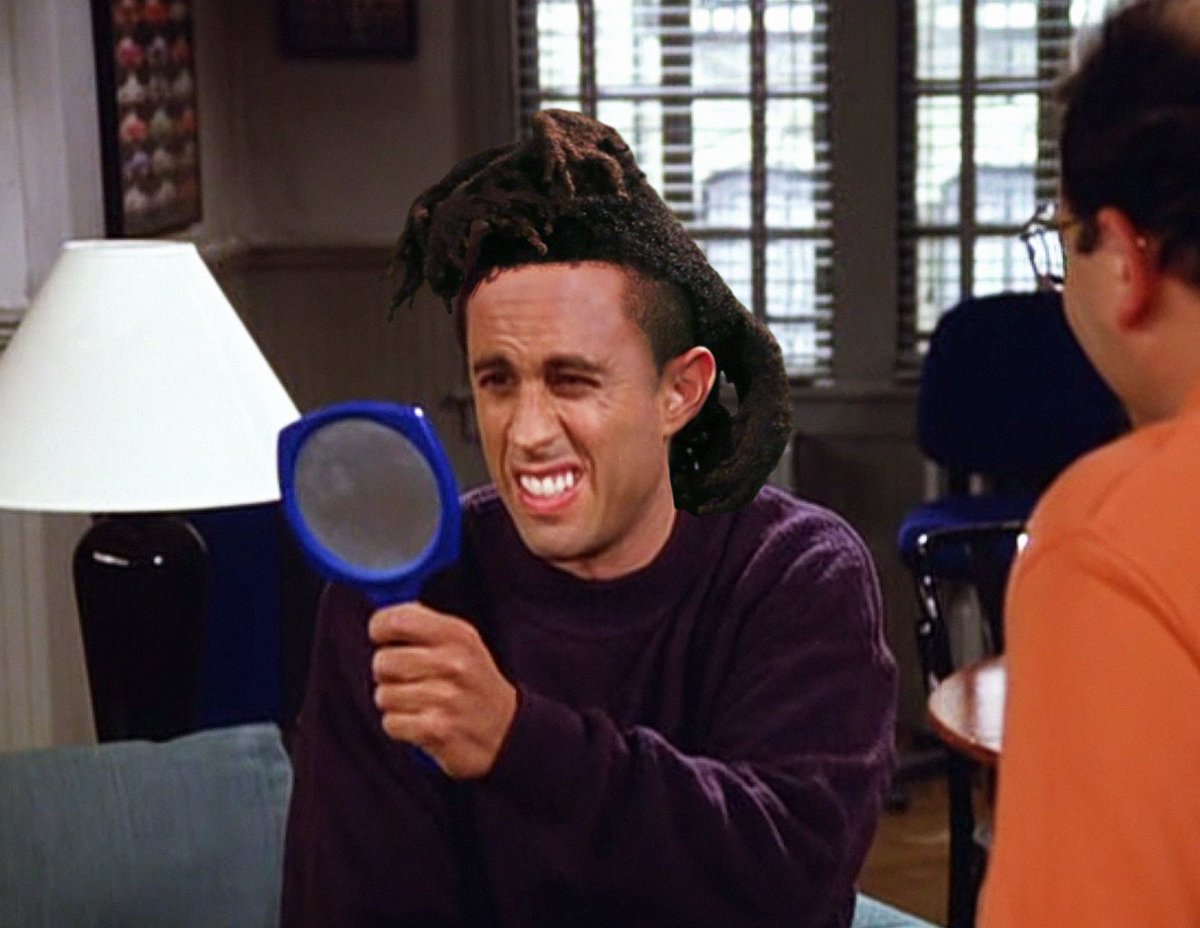 Seinfeld2000's tweet photo. jery start going to the weeknds barber https://t.co/9fxokLmif1