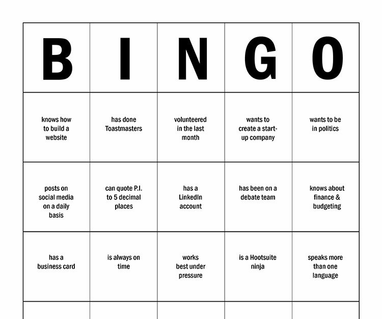 Lead Humber On Twitter 1st Order Of Business Human Bingo Someone 