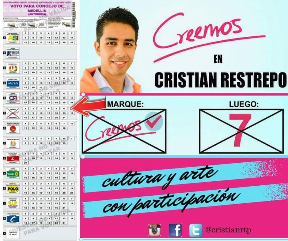 cristianrtp's tweet photo. Al concejo de Medellín #creemos7 #ConLosFedericos https://t.co/6MoxuDbt5B