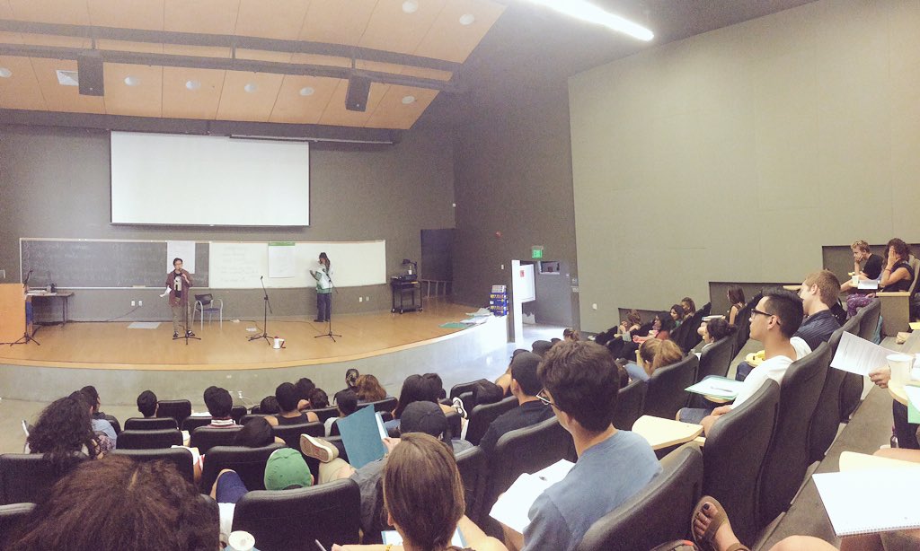 USAS's tweet photo. Over 100 #UC students ready to build a statewide student movement at @UCSB #SLOC2015 #studentpower @afscme3299 https://t.co/F4yVVIcsJ3