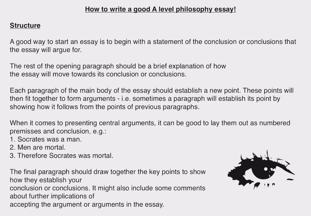 writing a philosophy essay