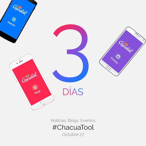 ChacuaTool's tweet photo. A tan sólo 3 días...#ChacuaTool #ChacuaNews #ChacuaBlogs #ChacuaEvents https://t.co/PwomKF5w6C