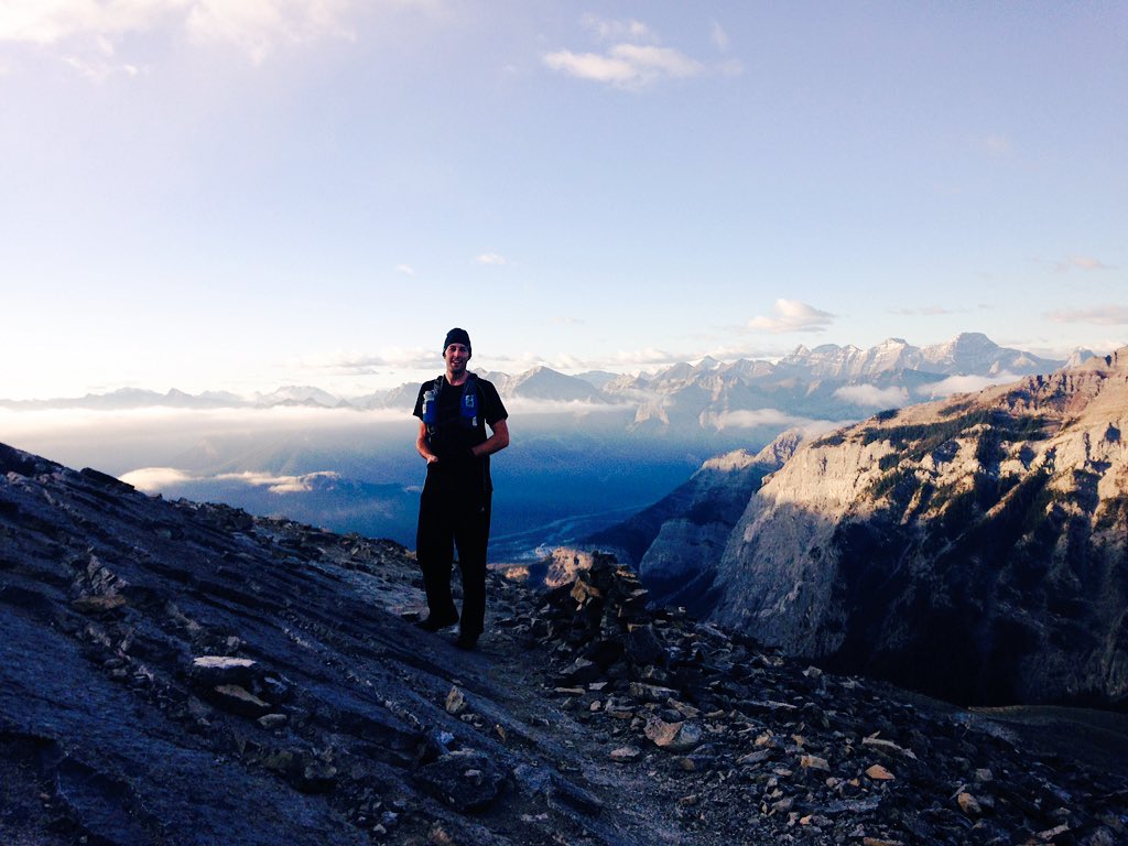 Thebiggas's tweet photo. Yam lap this morning with @rockposse686. Beat the clouds. #yamnuska https://t.co/UWeK0NJswt