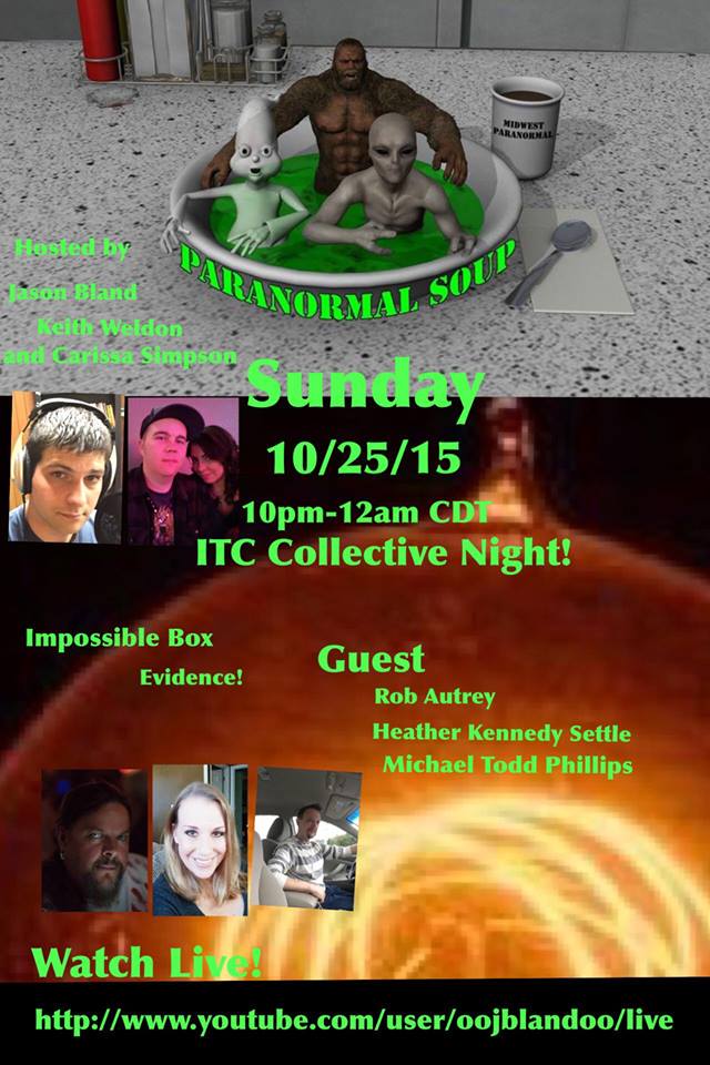 NightAmongGhost's tweet photo. Excited to be a guest on Paranormal Soup tomorrow night, you can watch it live! https://t.co/msSOZfZZNK