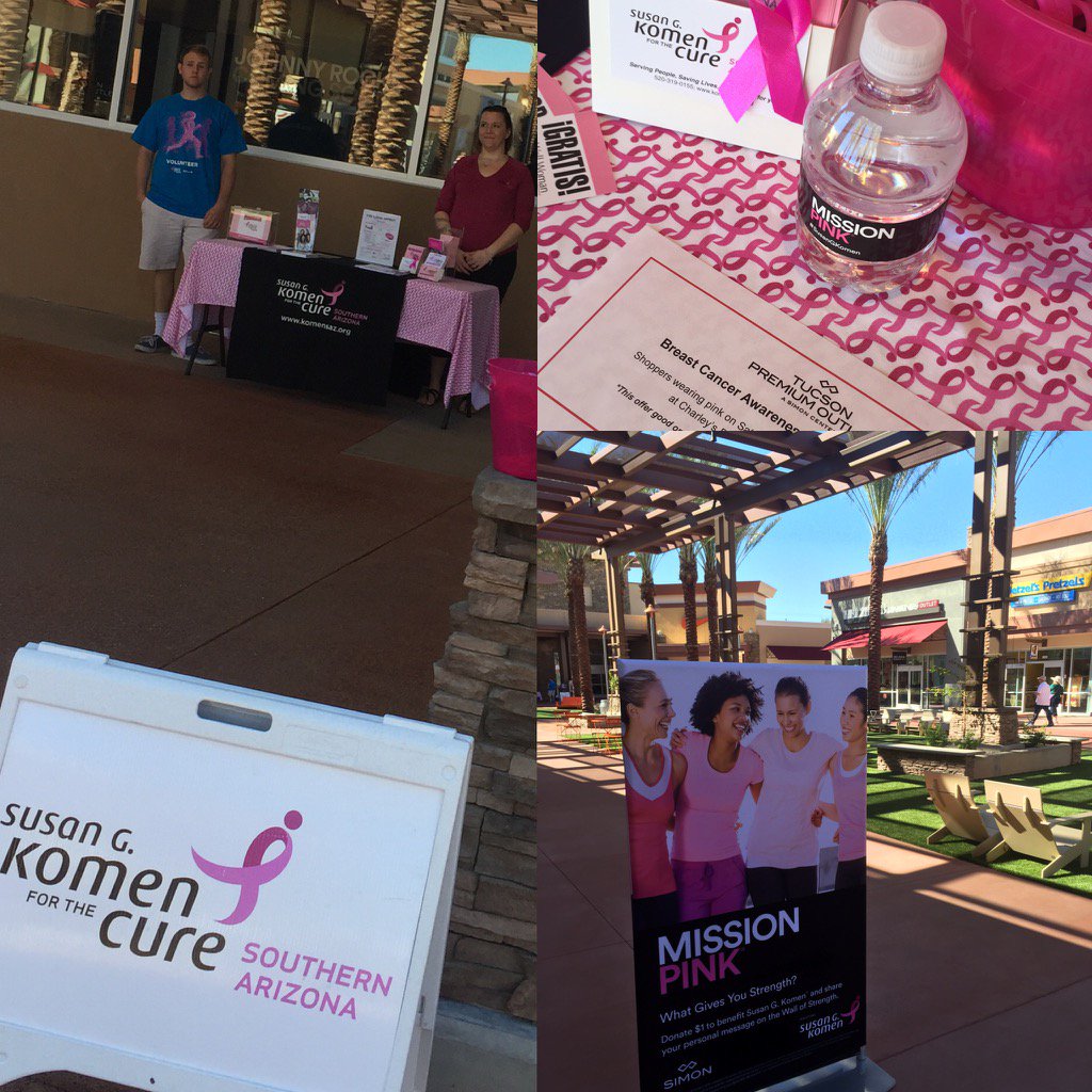 KomenSAZ's tweet photo. Wear pink, get a free gift today only at Tucson Premium Outlet! Join #MissionPink and support #KomenSAZ. #NBCAM https://t.co/t8eUqJu1mw