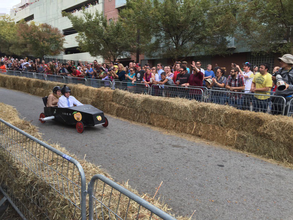 chivewell's tweet photo. #soapboxatl #uber fastest box! https://t.co/rtRZFIgLCm