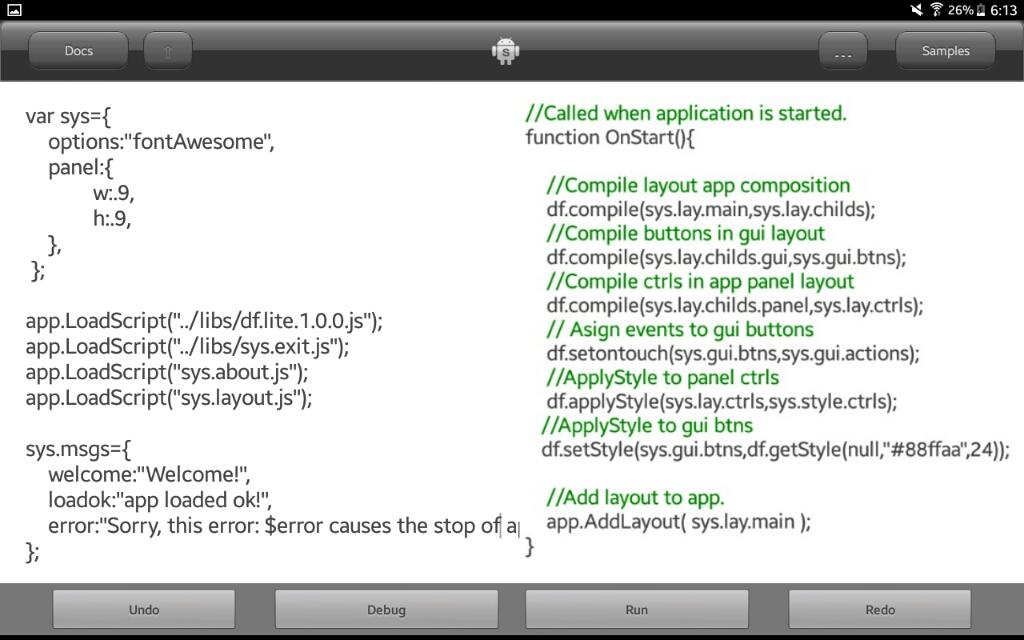 dlmmwebdisseny's tweet image. #DroidScript #app #template #javascript #code #snippets #android