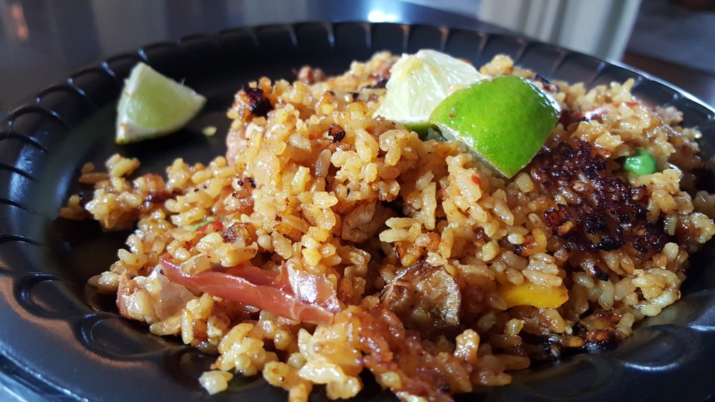 Paella from @TheRoamingRhino at the #FondoHincapie festival ....so good!