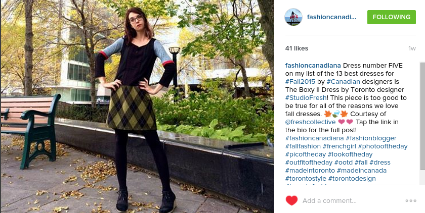 FreshCollective's tweet photo. Studio Fresh Boxy II dress- on Fashion Canadiana's Best Fall Dresses list! https://t.co/WFNmw38rPi @VanessaPetey https://t.co/ZRJzbb43HE