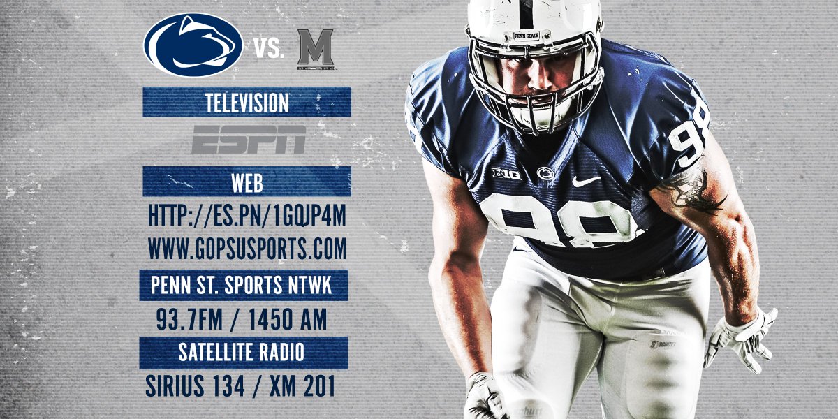 PennStateFball's tweet photo. #PSUvsUMD. 
3:30 kick. 
Let's get it. https://t.co/TvBTOXwvaC