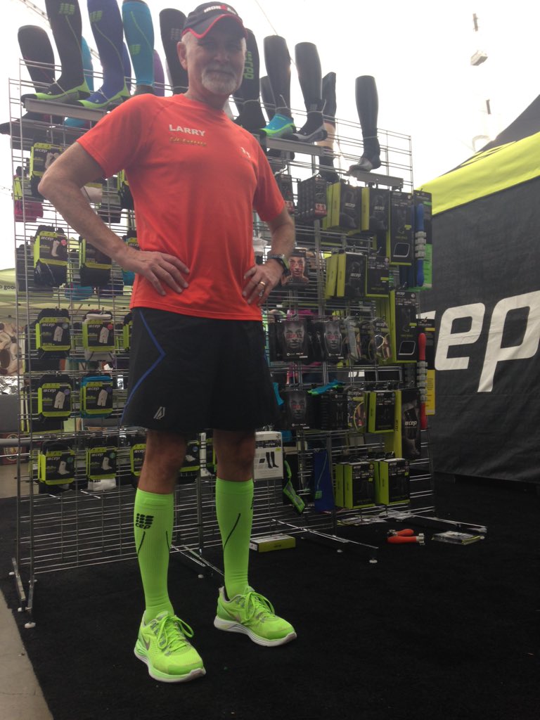 CEPCanada's tweet photo. Larry from @octanefitness is ready to rock the @RunRocknRoll Vancouver race! Come visit our #CEPCanada booth today! https://t.co/04QfmFfchE