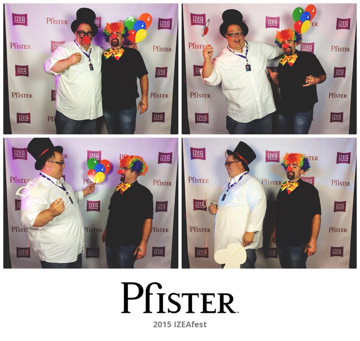 lisasamples's tweet photo. RT @ManCaveSM: Clowning with @ManTripping at #IZEAFest #filterrevolution https://t.co/7eQDVsyEAA