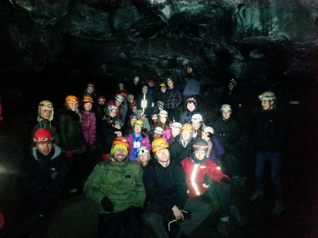 BFS_Geography's tweet photo. Lava tube caving in Iceland! #DTWE2015 #niceland https://t.co/KwhFVzwesn