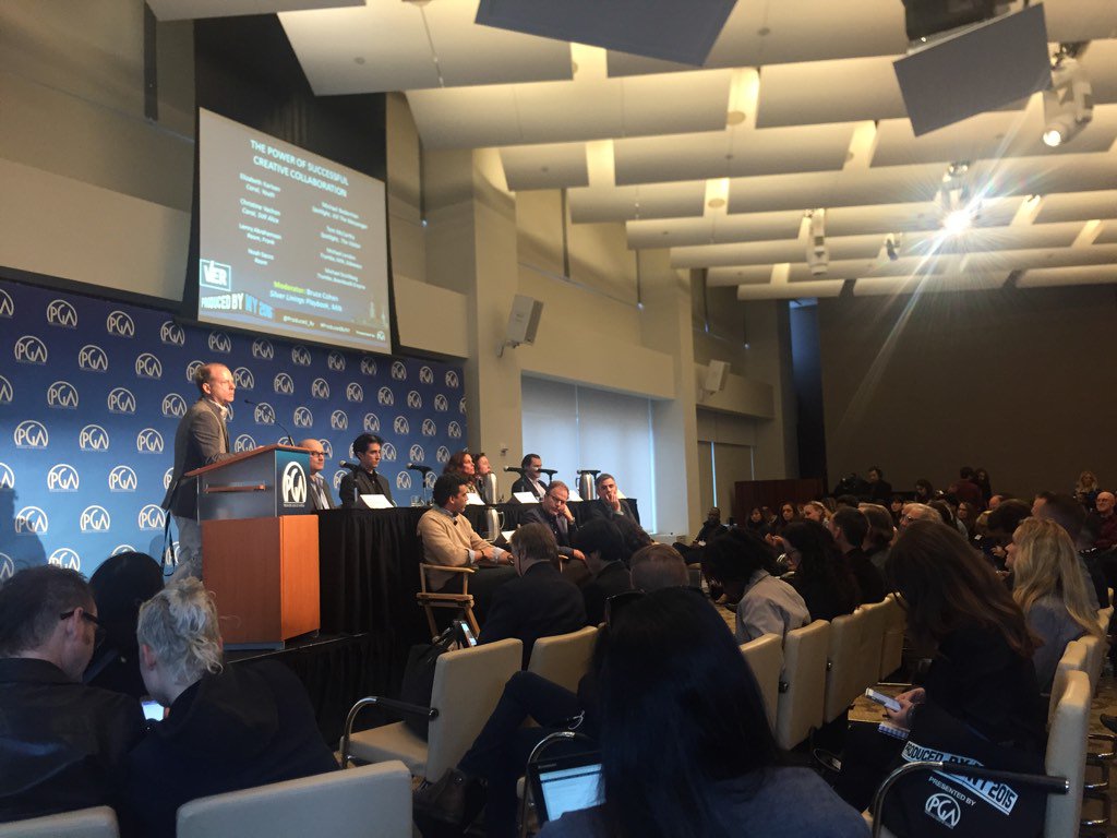 Bruce Cohen introduces The Power of Successful Creative Collaboration.  Amazing line up. #ProducedByNY