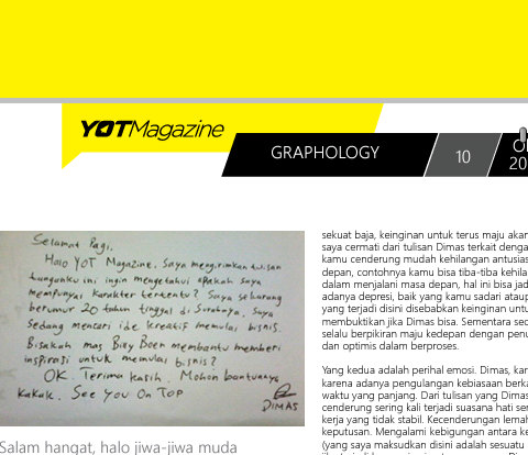 ajengjegeg's tweet photo. Mau tulisan tangan kamu dianalisa? Yuk baca https://t.co/FlKKd9cJZv #YOTMagazine @YoungOnTop https://t.co/ZREaXYMGjP