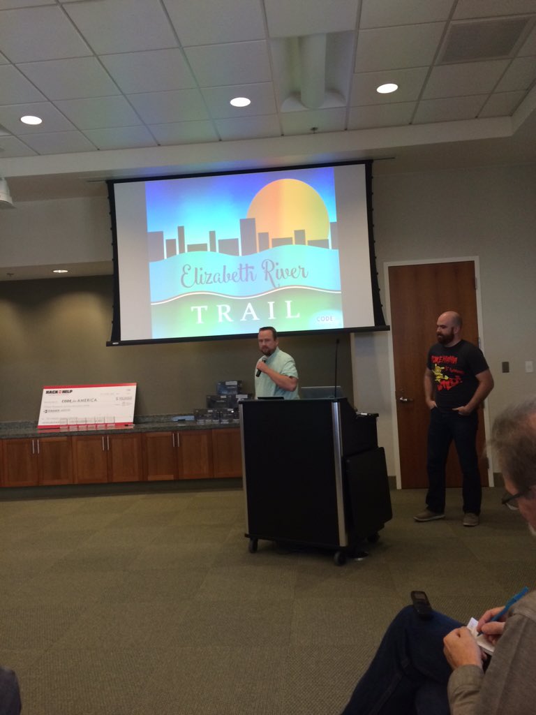 DomEnterprises's tweet photo. The last team of the day, By Thor's Beard! They created an app to help us better navigate Norfolk #Hack2HelpHR https://t.co/NW16bJMHd3