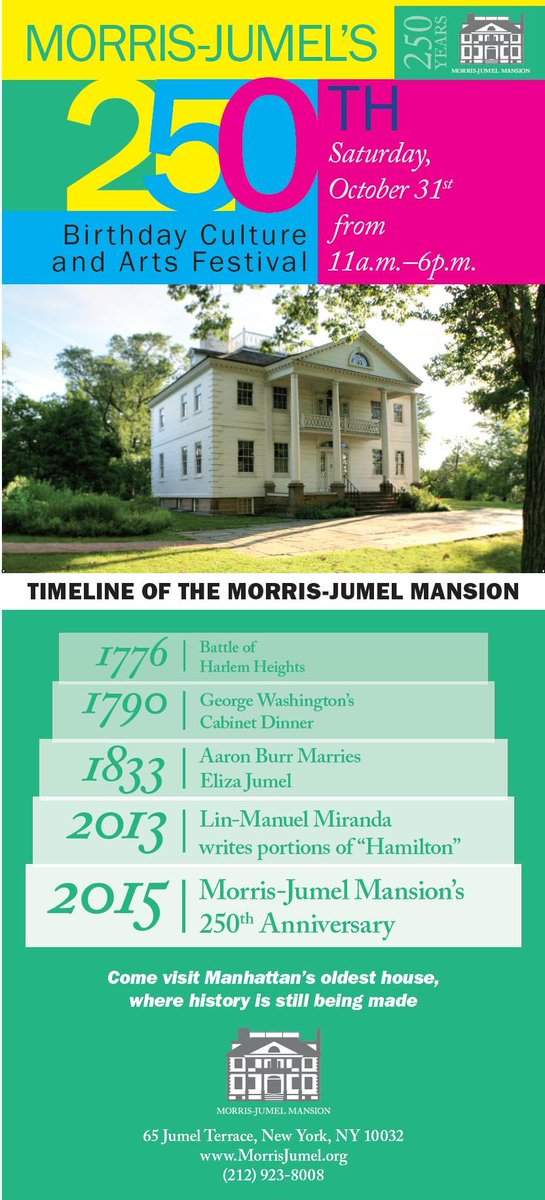 MorrisJumel's tweet photo. One week from today - #MJM250 Culture & Arts Festival w/@leslieodomjr plus a full day of art, food and fun! 11AM-6PM https://t.co/fajk1mhdeT