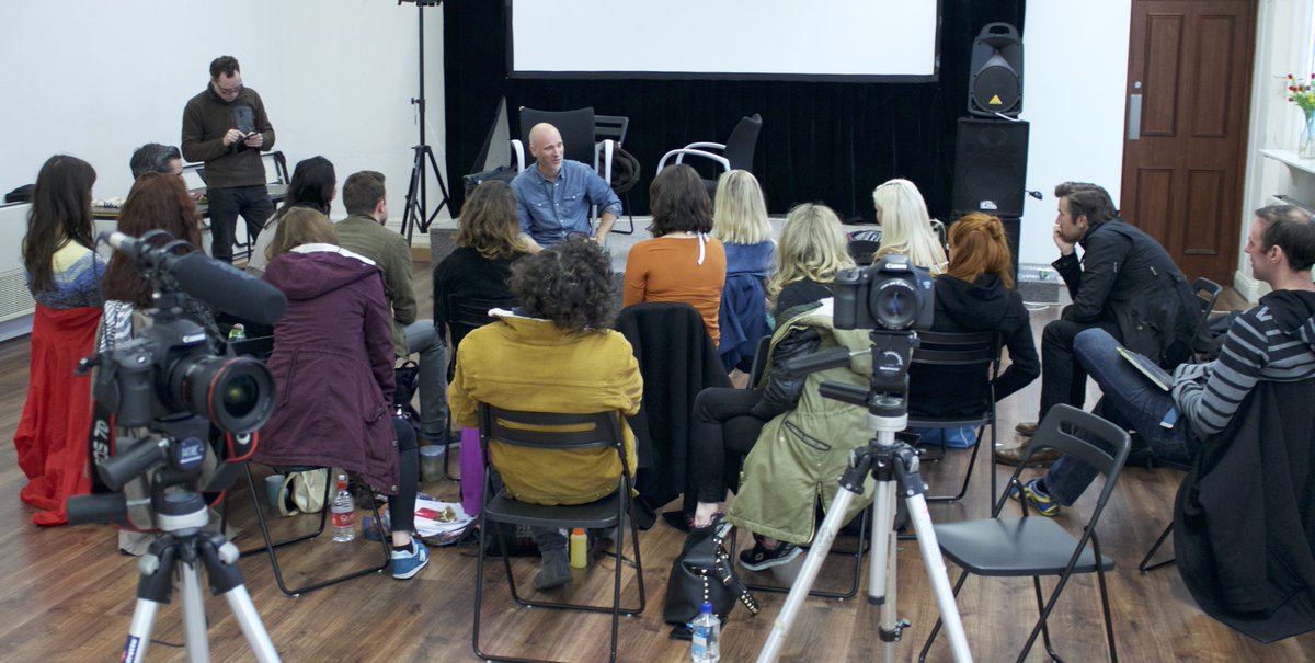 Fantastic workshop today with Director Aku Louhimies. Can't wait for 2nd part next weekend with Editor Ben Mercer.