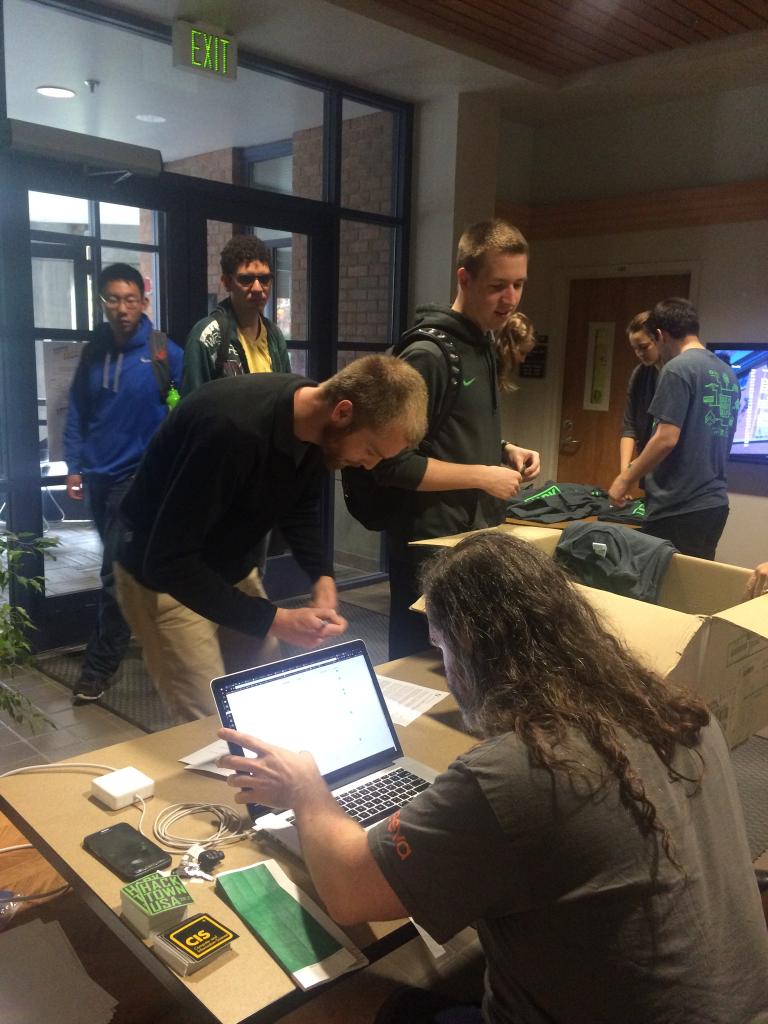UODevClub's tweet photo. Krell is checking you in. Get hyped! https://t.co/taEUnR0wb2