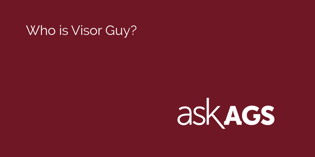 AskAgs's tweet photo. Who is Visor Guy?

Find out: https://t.co/RTBM8nRaJx https://t.co/nFzImpDO7V
