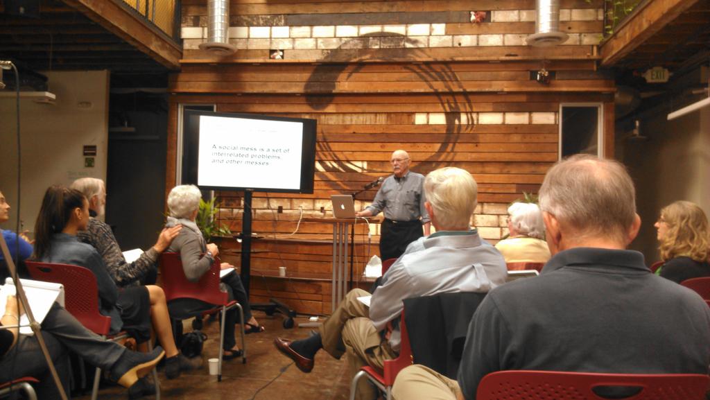 YamanaScience's tweet photo. @ImpactHubOak with Bob Horn giving his Don Michael Award talk on #social #messes https://t.co/v30kuTGVb7