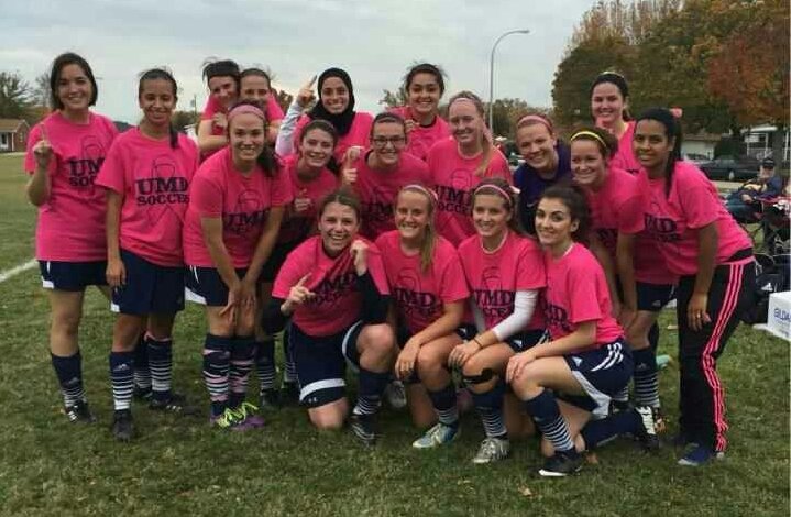 UM_DearbornWSOC's tweet photo. 4-3 victory over Wayne State today for our Breast Cancer Awareness game! #GoUMD #GoBlue https://t.co/uHrBPXL1oe
