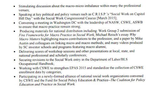 acosaorg's tweet photo. To date the Special Commission to Advance Macro Practice in Social Work social work has carried out the following: https://t.co/wYPL0xRP2T