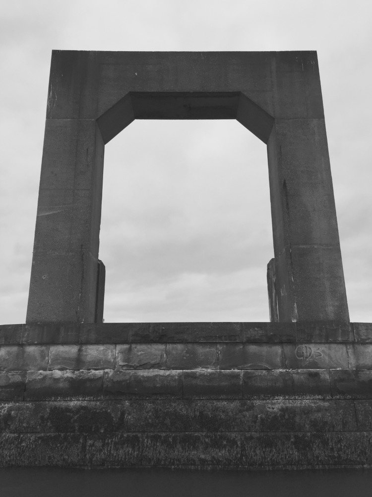BHBeacon's tweet photo. Stairing up at the remains of the Long Island Bridge https://t.co/TSu1rTrdls