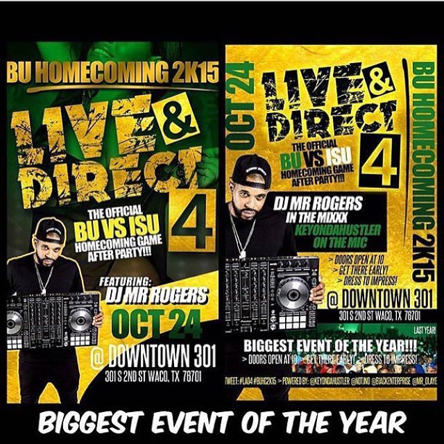 djmrrogers's tweet photo. Baylor Homecoming Party tonight! #LAD4 https://t.co/NvfkvEoXKk https://t.co/9eInsINkLl