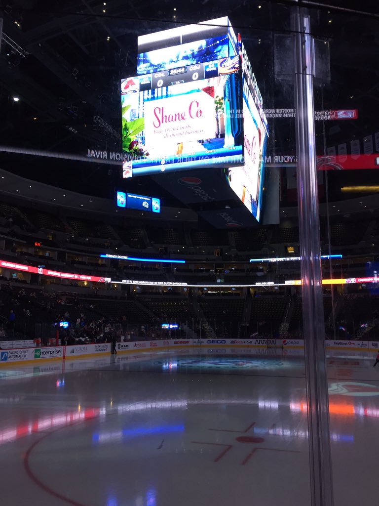 TheAvg5thLiner's tweet photo. #CBJNation has arrived at the Pepsi Center and are eagerly awaiting the arrival of our boys for warm ups! https://t.co/PleyLlP63g