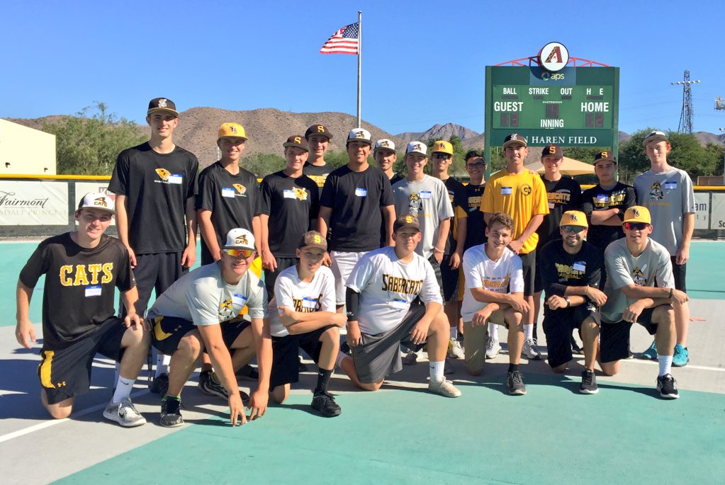SaguaroBaseball's tweet photo. Such an awesome day of appreciation, gratitude, & effort put forth by #MenofCharacter #MLAZ https://t.co/9oYOxpz0iu