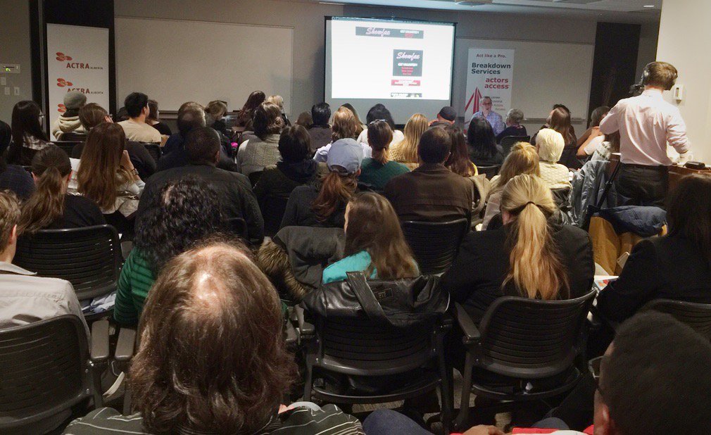 Leanne_Adachi's tweet photo. Full house @ActorsAccess @jackieLind1 @ACTRA_Alberta #FocusCalgary https://t.co/dpFrdmFOOD