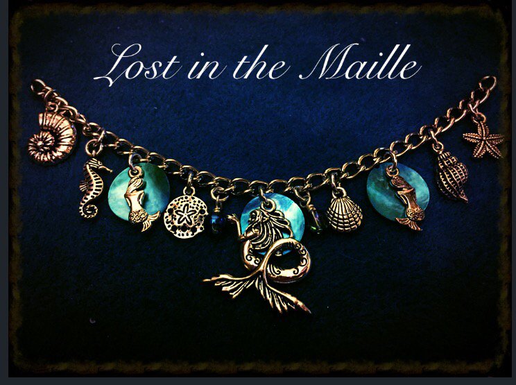 LostInTheMaille's tweet photo. Our new Mermaid Tales charm bracelet. $40 https://t.co/YoMDte5VEF