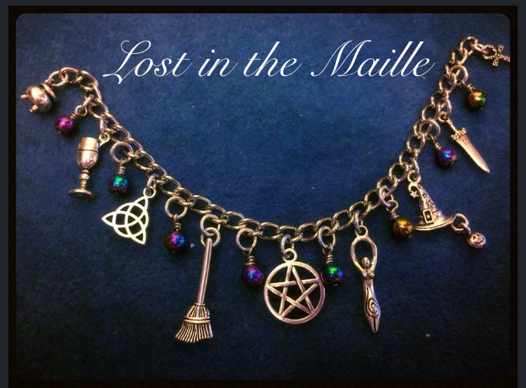 LostInTheMaille's tweet photo. Our new Witchy Woman charm bracelet. $40 https://t.co/0E2znqiAjX