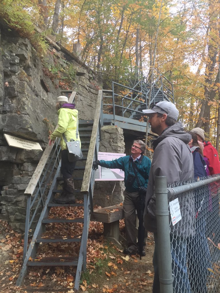 Amazing Ecohike in the rain <a href="/RBGCanada/">Royal Botanical Gardens</a> rock chapel with <a href="/Hamilton_CA/">Hamilton CA</a> ecologist, Lesley McDonell