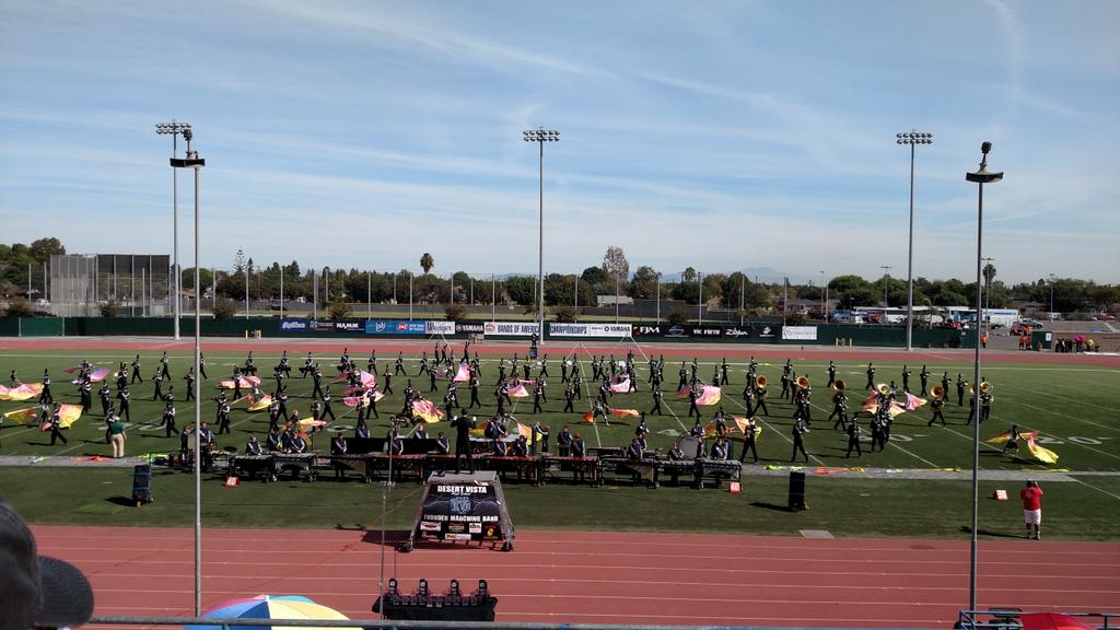 DZELT's tweet photo. DV takes the field @BOA2015 #cdsband @cdsbandboosters positioning at the gate https://t.co/CxV8cinWgZ