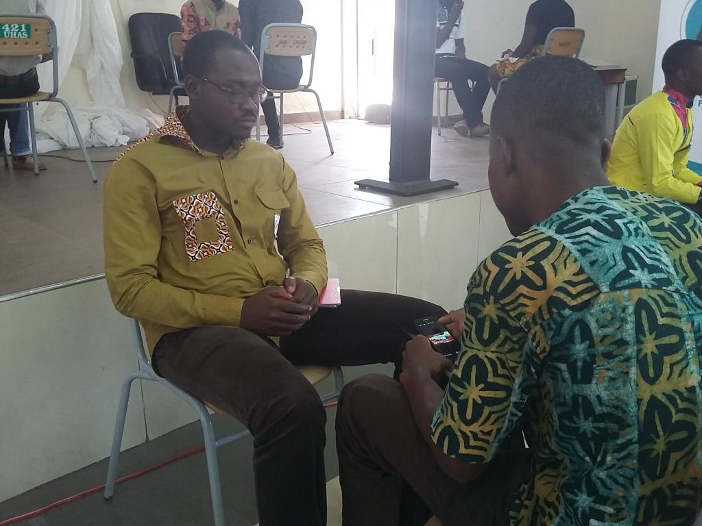BarCampHo's tweet photo. Ernest Gavor @ekegav of #233apps mentoring @ Barcamp Ho. Talked about app development & their #MojaApp. #bcho https://t.co/qAs7JdCE1E