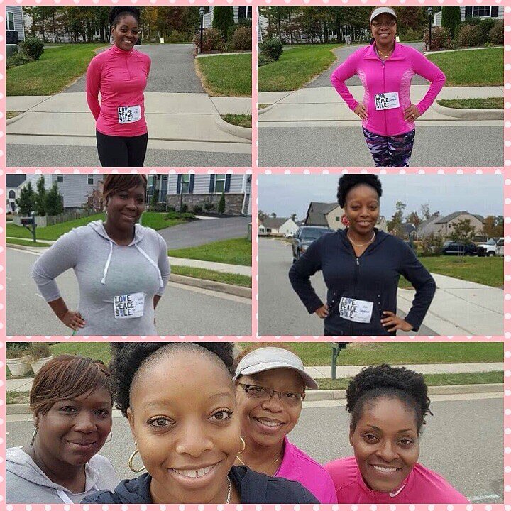 AngibriCarolyn's tweet photo. Team Bentley (Angela, Carolyn, Maro, Yasheka) completed the Love Peace Sole Virtual 5K! #LovePeaceSole https://t.co/BEf13MyMQ8