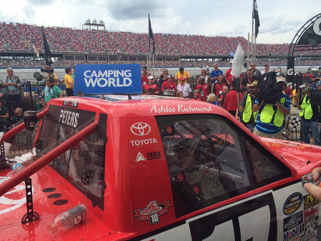 MarcusRichmond_'s tweet photo. Won the pole and Won the race with our co pilot @TalladegaSuperS @TimothyPeters17 @RedHorseRacing https://t.co/BlW4uPTBEM