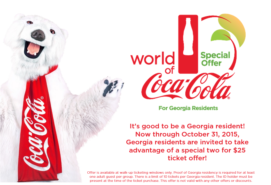 WorldofCocaCola's tweet photo. Will your weekend plans consist of taking advantage of our #Georgia Resident Ticket Offer? https://t.co/Nvr63YAAth https://t.co/evQRGFVU0a