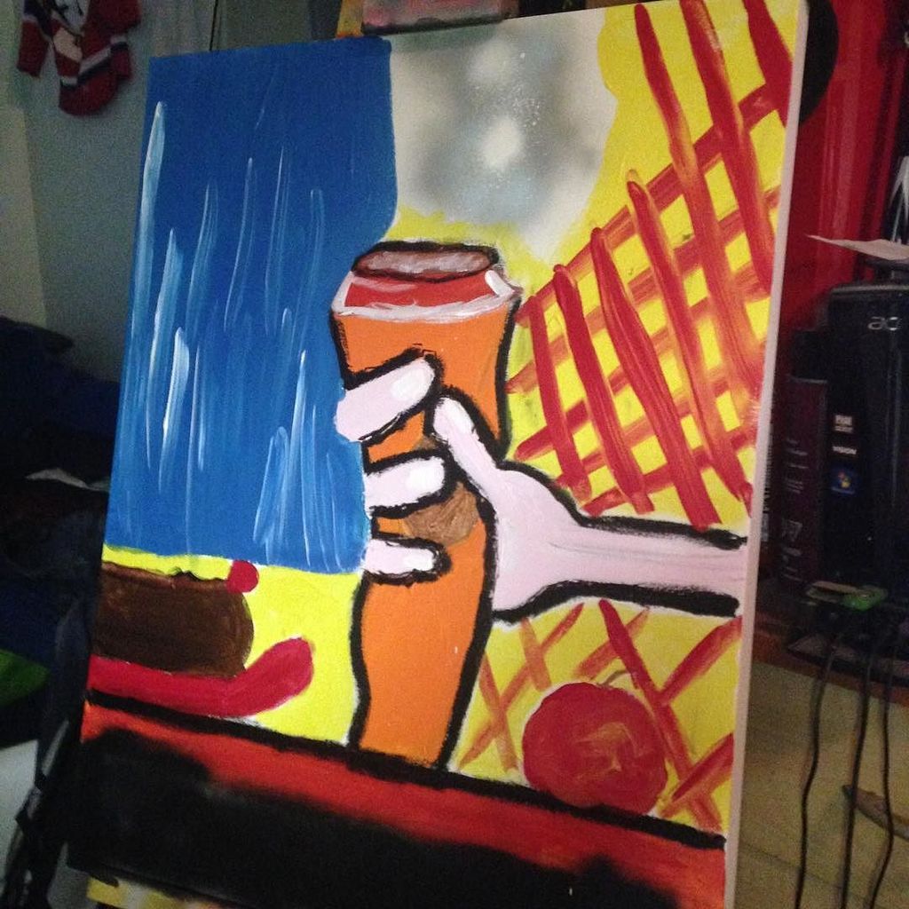 CoffeeBrue's tweet photo. New #Coffee Instagram by @joeleur #art #acrylic #montreal #instart #instartist #comtempory #coffee your morning cof… https://t.co/KTnJzcgzsb