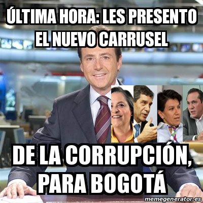 NoMasDeLoMismo5's tweet photo. @ClaraLopezObre @RafaelPardo @CLOPEZanalista Esto es lo que le espera a Btá si votan por estos personajes #Carrusel https://t.co/n52IGm280N
