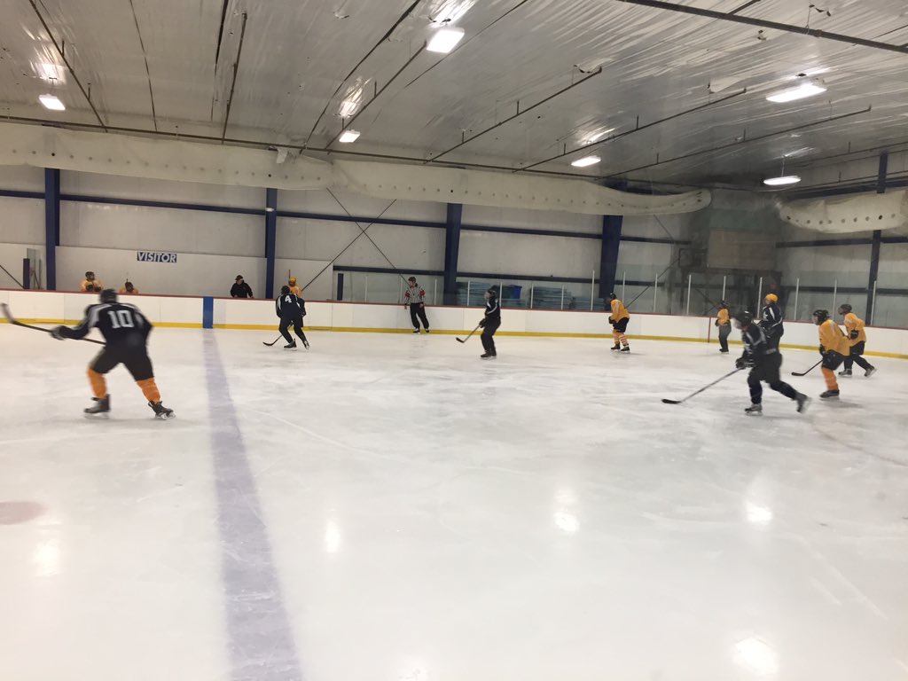 CourageUSA's tweet photo. The game is #intense already! #courageusa #blindicehockey #hockey #newburgh https://t.co/gOyCznPpME