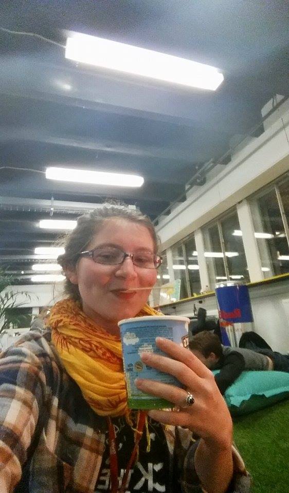 c_aramelle's tweet photo. This is pure happiness at #productforge4. Pretty sure there's no Ben&Jerry's at #BrumHack https://t.co/k88spD4fI9