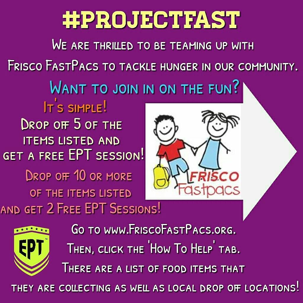 EPTblueprint's tweet photo. Getting our crew together to tackle hunger in our community w/ @FriscoFastpacs! Join us! #ProjectFast #EPTfamily https://t.co/qcFuVVJNDN