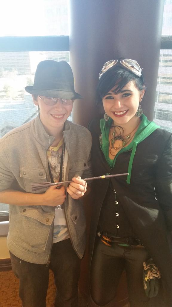 Paradorkable's tweet photo. They named their broom the Dark Knight! #avistrum #quidditch #nerdmagic @PrefectLatrova https://t.co/or3cmt4YQi